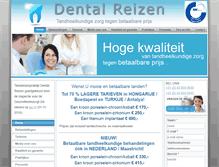 Tablet Screenshot of dentalreizen.com